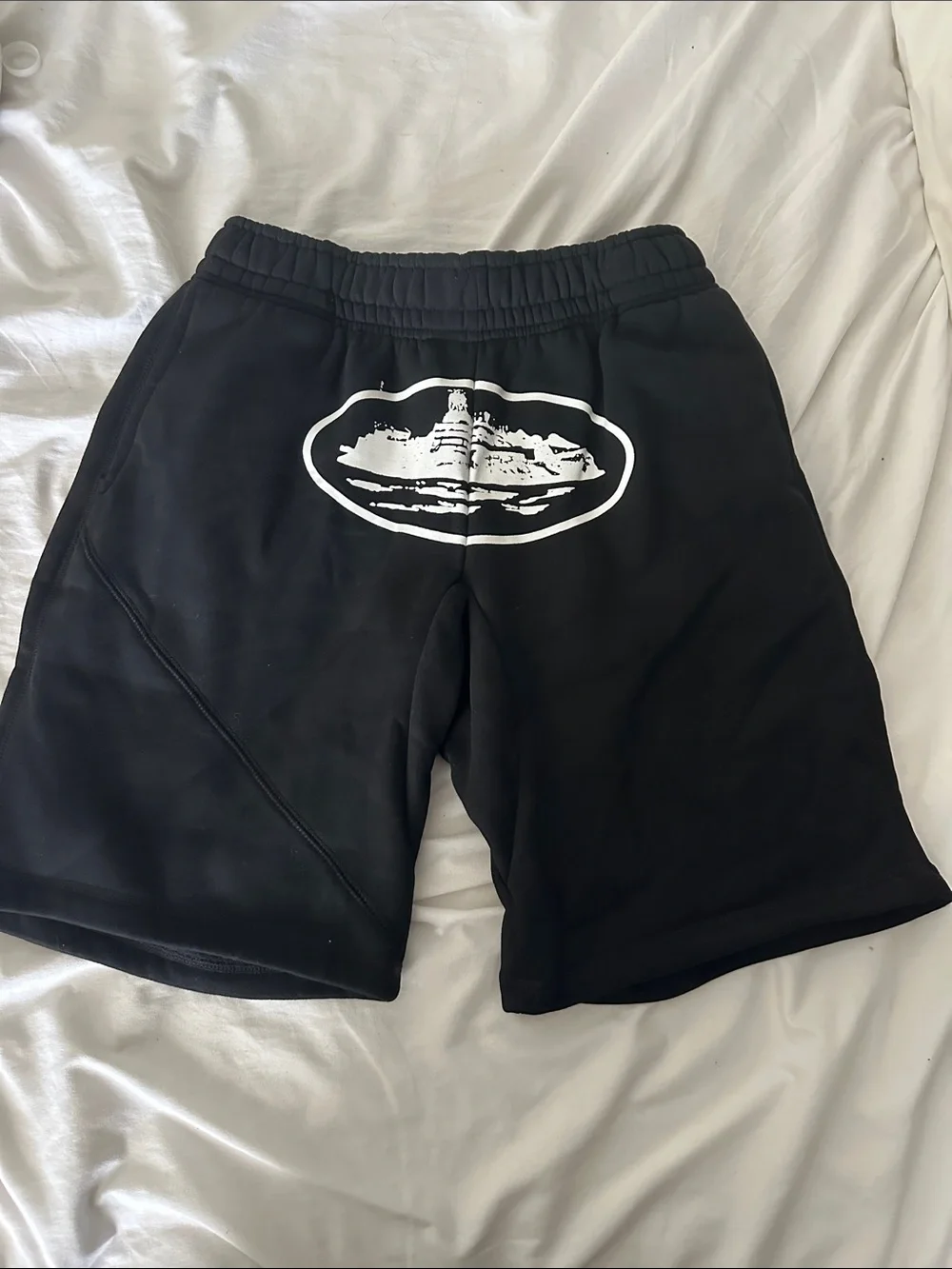 Black Men’s Graphic Athletic Shorts
